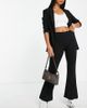 Vero Moda Petite Vero Moda Petite jersey flared pants in black - 1