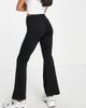 Vero Moda Petite Vero Moda Petite jersey flared pants in black - 2