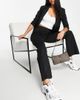 Vero Moda Petite Vero Moda Petite jersey flared pants in black - 4
