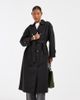 Vero Moda Petite Vero Moda Petite longline belted trench coat in black - 1