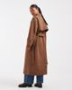 Vero Moda Petite Vero Moda Petite longline belted trench coat in brown - 3