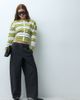 Vero Moda Petite Vero Moda Petite mid rise barrel leg trouser in black - 1