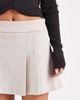 Vero Moda Petite Vero Moda Petite pleated mini skirt in cream-White - 3