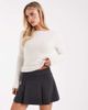 Vero Moda Petite Vero Moda Petite pleated mini skirt in gray melange - 2