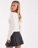 Vero Moda Petite Vero Moda Petite pleated mini skirt in gray melange - 4