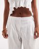 Vero Moda Petite Vero Moda Petite poplin wide leg pull-on pants in white and black stripe - part of a set - 3