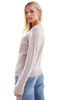 Vero Moda Petite Vero Moda Petite round neck knit sweater in blush melange-pink - 4