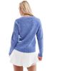 Vero Moda Petite Vero Moda Petite round neck sweater in blue - 2