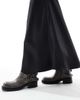 Vero Moda Petite Vero Moda Petite satin bias midi skirt in black - 4