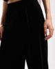 Vero Moda Petite Vero Moda Petite seam front tailored velvet pants in black - part of a set - 4