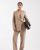 Vero Moda Petite Vero Moda Petite straight leg tailored pants in beige - part of a set-Neutral - 1