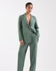 Vero Moda Petite Vero Moda Petite straight leg tailored pants in green - part of a set - 1