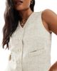 Vero Moda Petite Vero Moda Petite tailored vest in oatmeal - part of a set-Neutral - 2