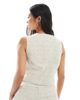 Vero Moda Petite Vero Moda Petite tailored vest in oatmeal - part of a set-Neutral - 3