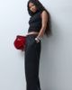 Vero Moda Petite Vero Moda Petite textured satin wide leg pants in black - 1