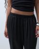 Vero Moda Petite Vero Moda Petite textured satin wide leg pants in black - 3