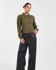 Vero Moda Petite Vero Moda Petite tie waist wide leg faux leather pants in black - 1