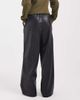 Vero Moda Petite Vero Moda Petite tie waist wide leg faux leather pants in black - 4
