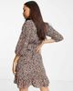 Vero Moda Petite Vero Moda Petite v-neck ruched mini dress in mixed floral-Multi - 2