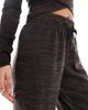 Vero Moda Petite Vero Moda Petite wide leg jersey pants in chocolate melange - part of a set-Brown - 4