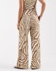 Vero Moda Petite Vero Moda Petite wide leg textured jersey pants in birch abstract print - part of a set-White - 3