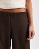 Vero Moda Petite Vero Moda Petite wide leg tweed look tailored pants in chocolate - part of a set-Brown - 2