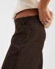 Vero Moda Petite Vero Moda Petite wide leg tweed look tailored pants in chocolate - part of a set-Brown - 4
