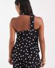 Vero Moda Petite Vero Moda Petite woven bandeau top with scarf detail in black and white polka dot - part of a set - 4