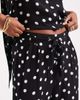 Vero Moda Petite Vero Moda Petite woven wide leg pants in black and white polka dot - part of a set - 3