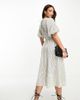 Vero Moda Tall Vero Moda Aware Tall smock maxi dress in mono stripe-White - 1