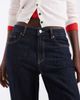 Vero Moda Tall Vero Moda Tall Allison mid rise straight leg seam detail jeans with fold up in dark blue denim-Navy - 4