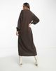 Vero Moda Tall Vero Moda Tall button through maxi dress in brown - 2