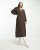 Vero Moda Tall Vero Moda Tall button through maxi dress in brown - 4