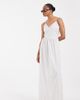 Vero Moda Tall Vero Moda Tall cami midi dress in white striped print - 1