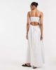 Vero Moda Tall Vero Moda Tall cami midi dress in white striped print - 4
