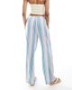 Vero Moda Tall Vero Moda Tall Easy tie waist wide leg pants in candy stripe-White - 3
