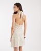 Vero Moda Tall Vero Moda Tall halter neck polka dot mini dress in cream and black-White - 3