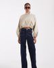 Vero Moda Tall Vero Moda Tall Kayla high rise wide leg jeans with pocket detail in dark blue denim-Navy - 1