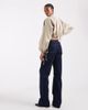 Vero Moda Tall Vero Moda Tall Kayla high rise wide leg jeans with pocket detail in dark blue denim-Navy - 3