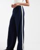 Vero Moda Tall Vero Moda Tall loose pull-on pants with side stripe in navy - 1