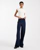 Vero Moda Tall Vero Moda Tall loose pull-on pants with side stripe in navy - 2