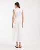 Vero Moda Tall Vero Moda Tall poplin pleated waist sleeveless midaxi dress in white - 3