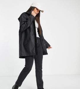 Vero Moda Tall Vero Moda Tall raincoat in black