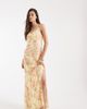 Vero Moda Tall Vero Moda Tall ruched bust detailing cami midi dress in yellow based floral print - 1