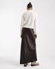 Vero Moda Tall Vero Moda Tall satin bias cut midi skirt in chocolate-Brown - 2