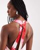 Vero Moda Tall Vero Moda Tall sleeveless open back satin midi dress with overblown floral print in light pink - 2