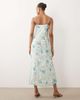 Vero Moda Tall Vero Moda Tall Smilla chiffon cowl neck cami midi dress in blue floral print-White - 3