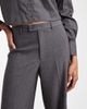 Vero Moda Tall Vero Moda Tall straight leg dress pants with crease front in dark heather gray - 3