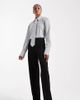Vero Moda Tall Vero Moda Tall straight leg dress pants with creased front in black - 1