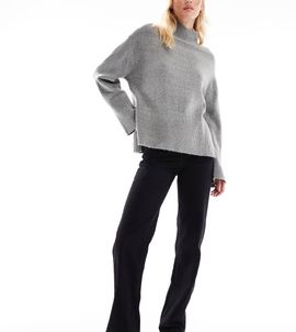 Vero Moda Tall Vero Moda Tall Tessa high waisted wide leg jeans in black